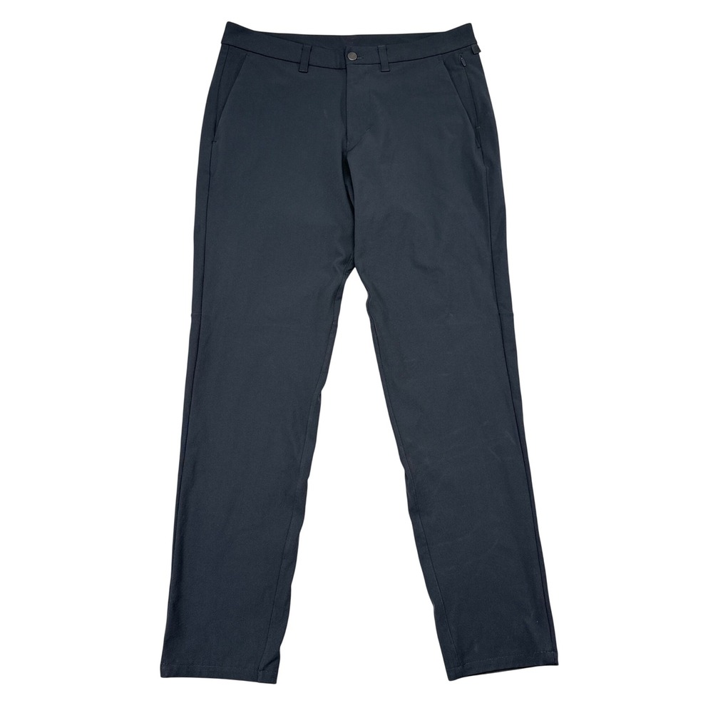 Lululemon Commission Pants Men Size 34 Gray Classic Fit Athleisure Office Casual